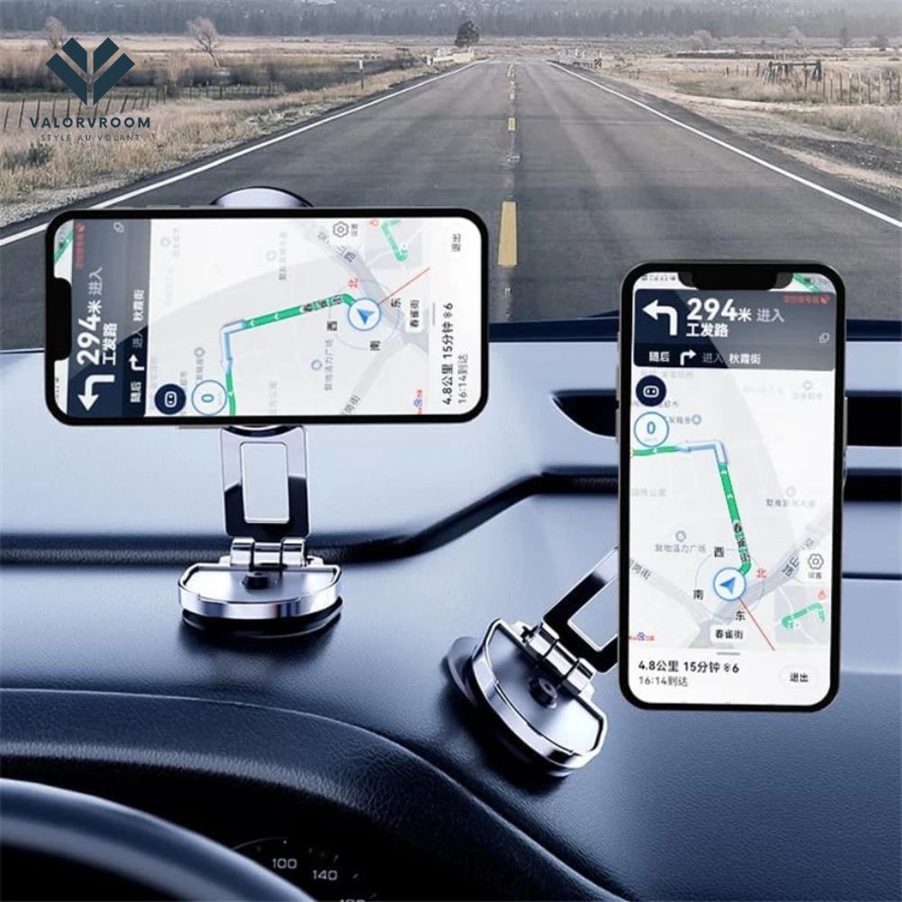 SUPPORT MOBILE UNIVERSEL POUR NAVIGATEUR GPS / POUR VOITURE À VOLANT  SMARTPHONE
